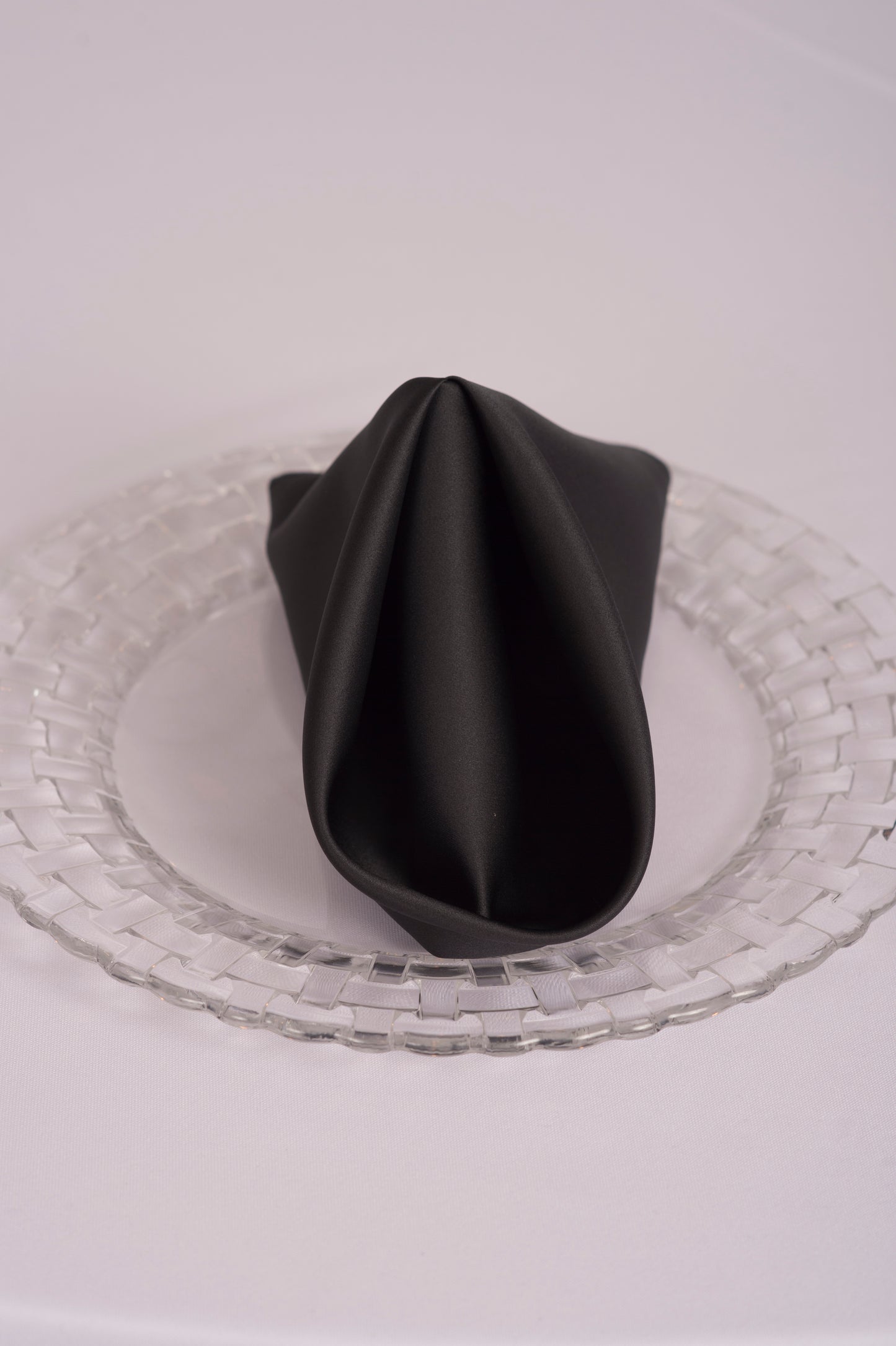 Charcoal Lamour Satin Napkin