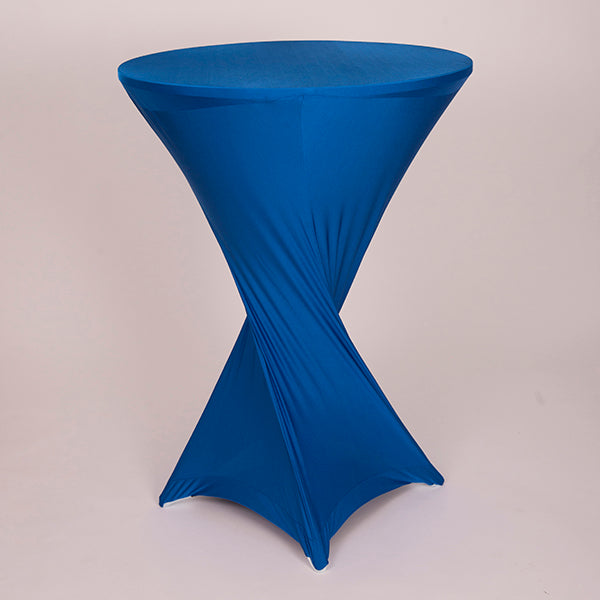 Royal Blue Spandex Cocktail Table Cover