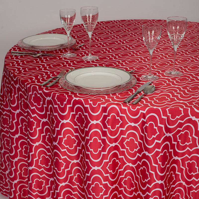 Gatsby Red Lamour Table Linen
