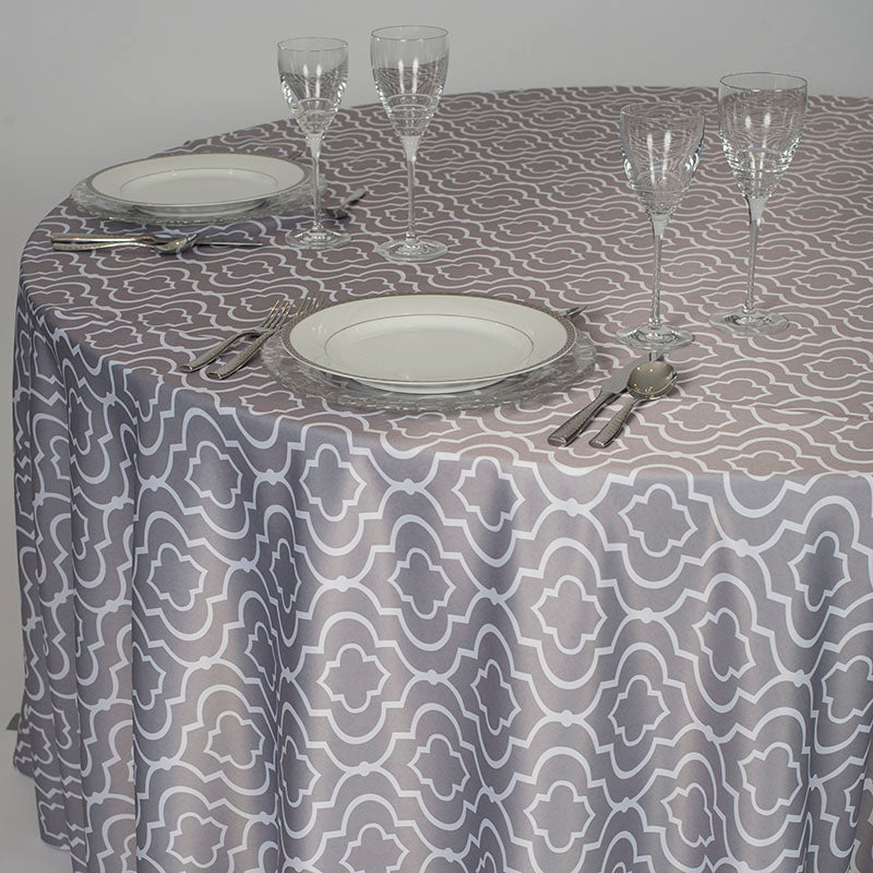 Gatsby Grey Lamour Table Linen