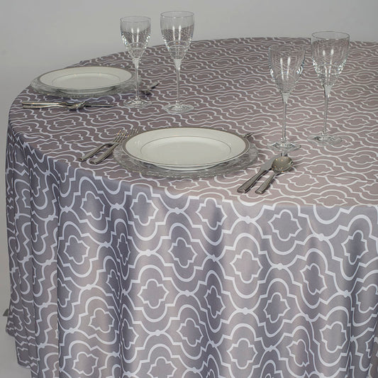 Gatsby Grey Lamour Table Linen