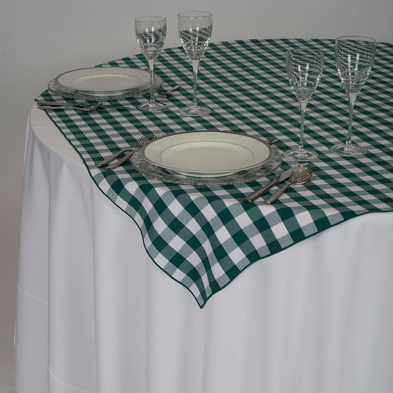 Forest Green Gingham Standard Overlay