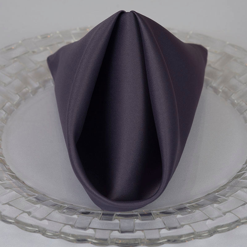 Plum Satin Napkin
