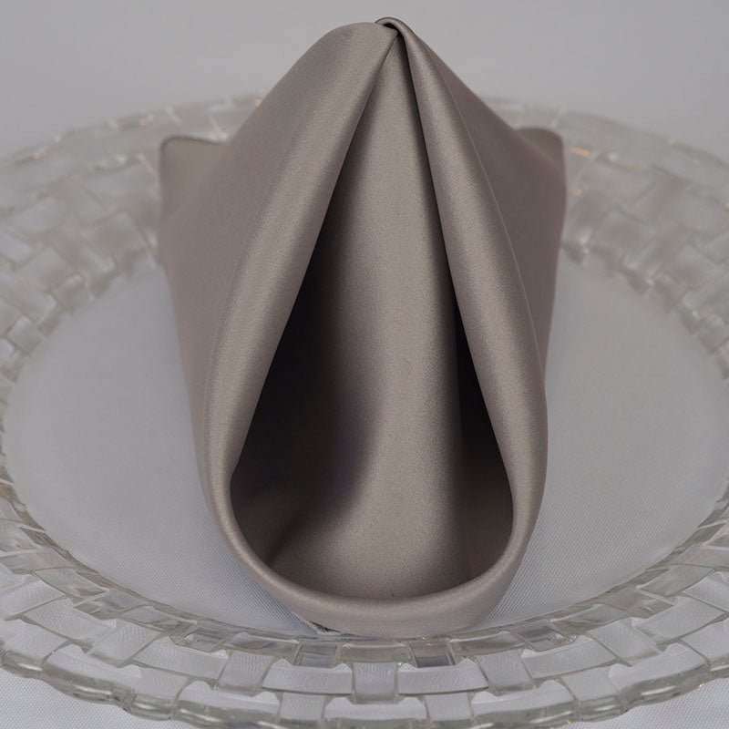 Grey Lamour Satin Napkin