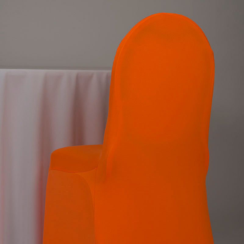 Neon Orange Spandex Chair Cover