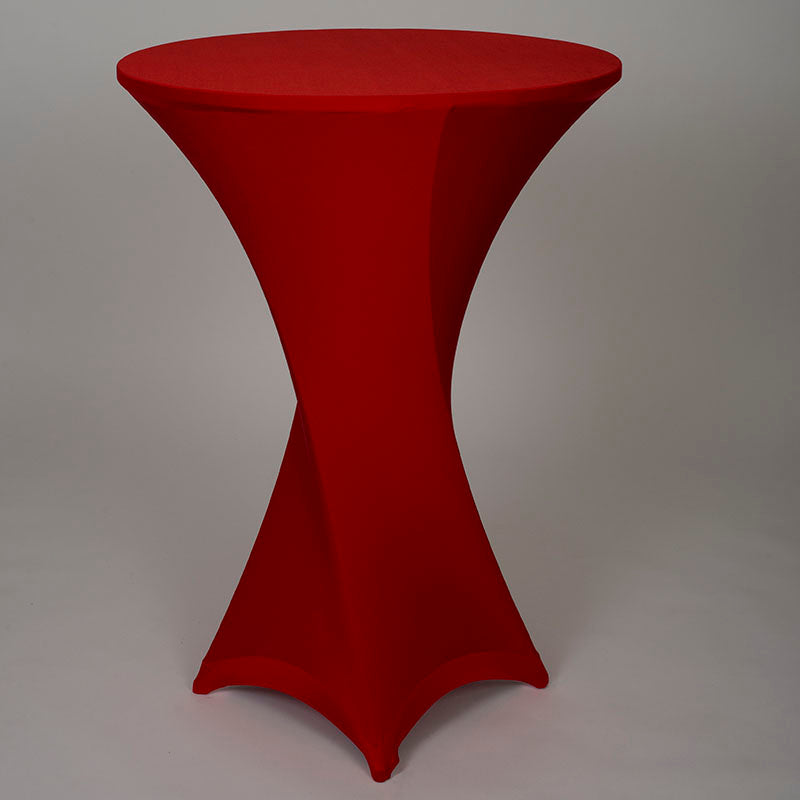 Red Spandex Cocktail Table Cover