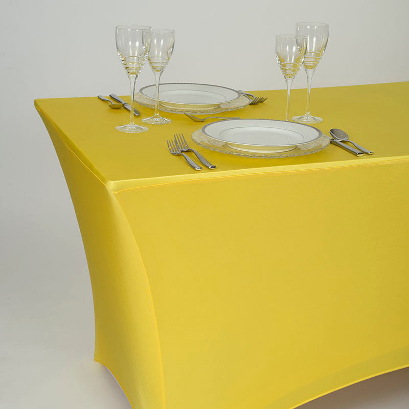 Spandex Yellow Table Cover