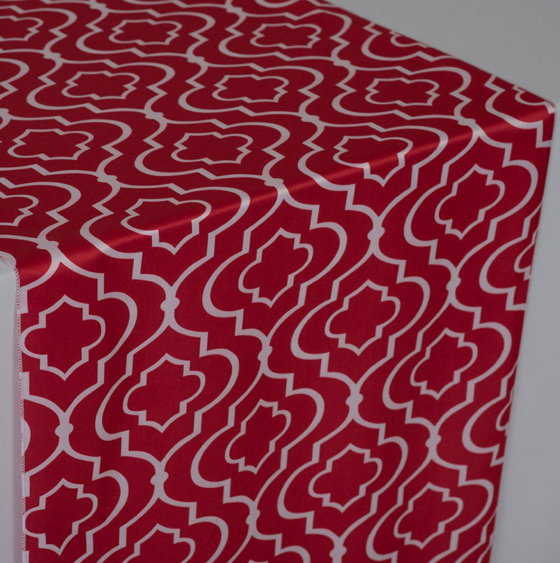 Gatsby Red Lamour Table Runner