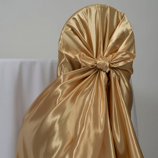 24k Gold Satin Hug Chair Cover