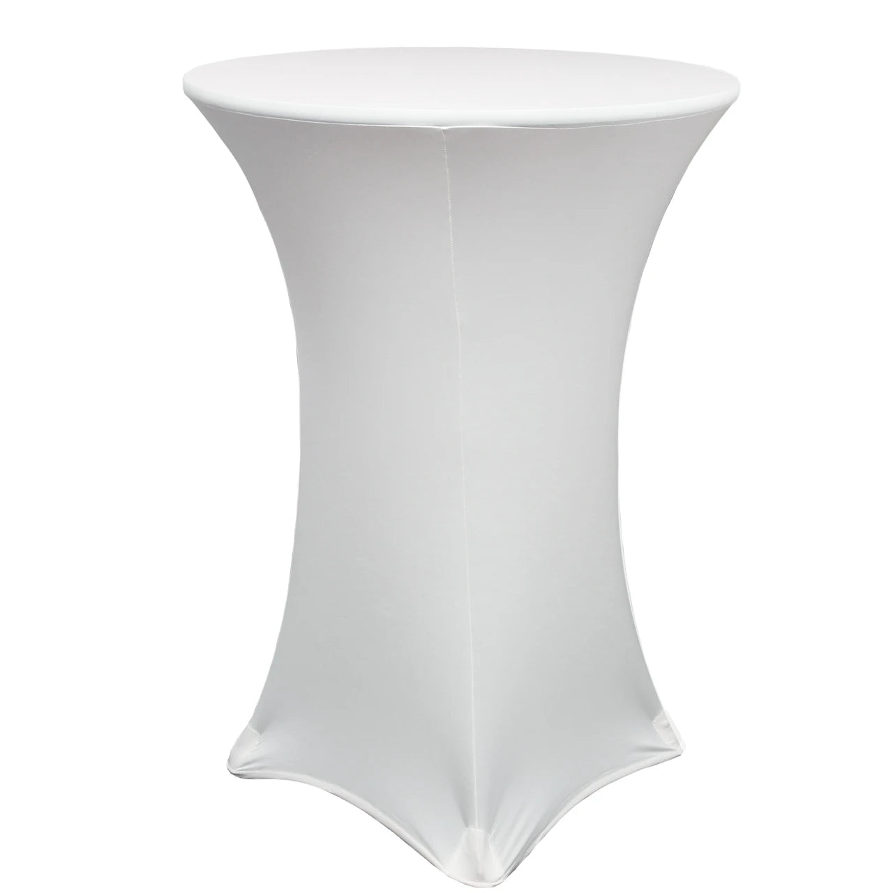 White Spandex Cocktail Table Cover