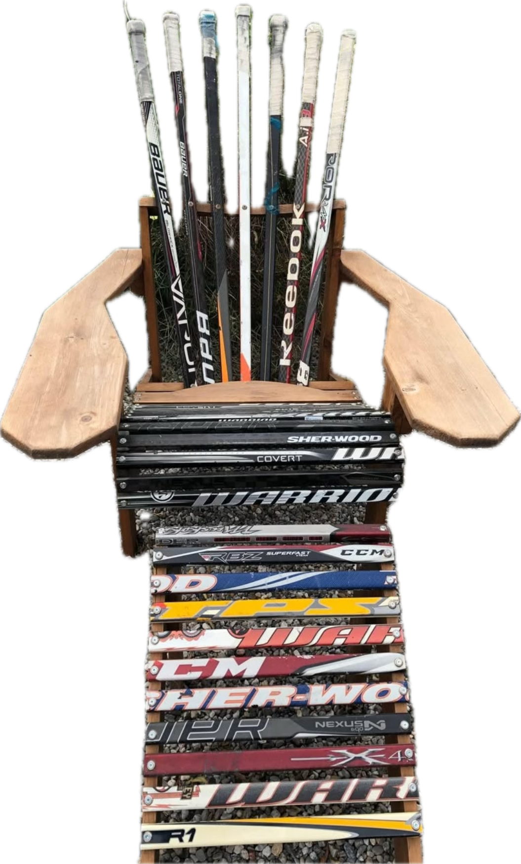 Hockey Stick Adirondack Chair