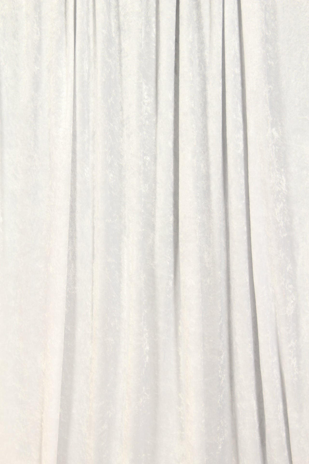 White Velour Drape