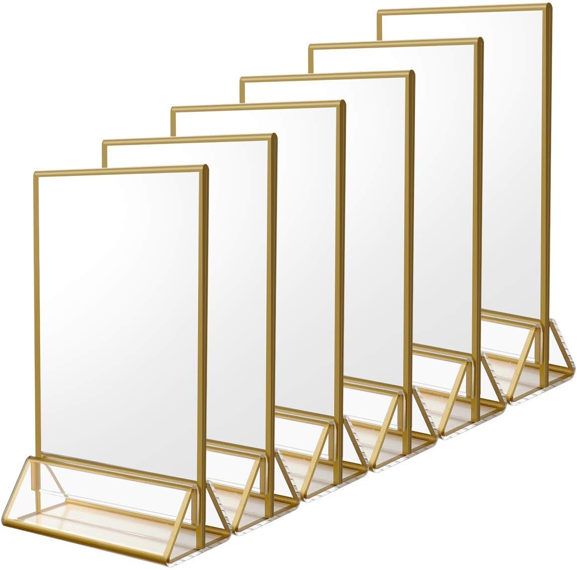 Gold Table Number Stands
