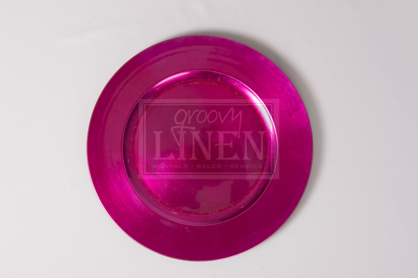 13" Fuchsia Acrylic Charger Plate