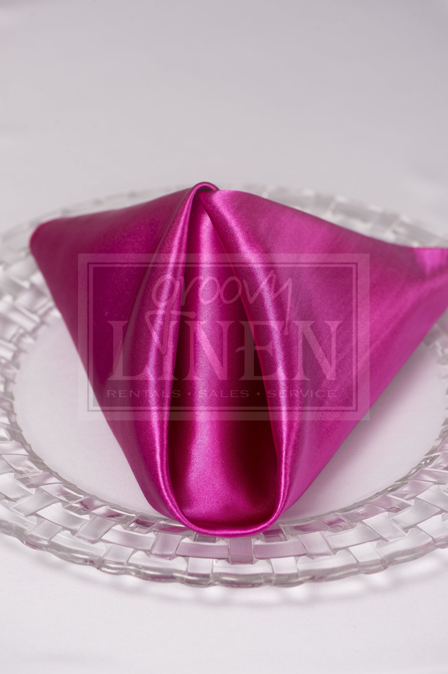 Satin Fuchsia Napkin