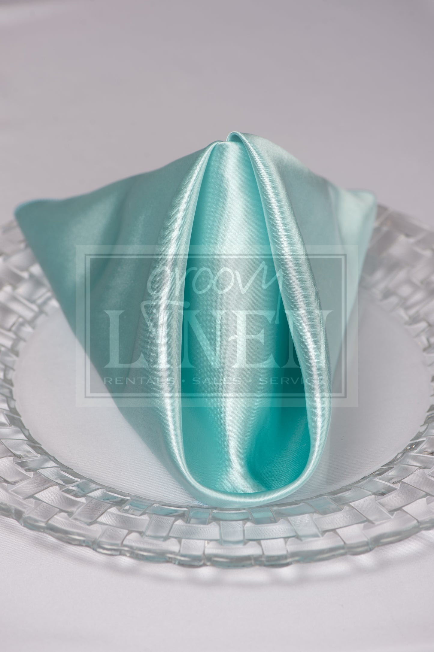 Satin Ocean Blue Napkin