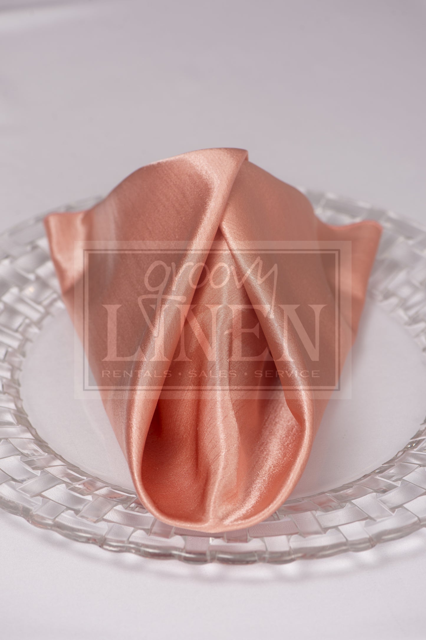 Satin Peach Napkin