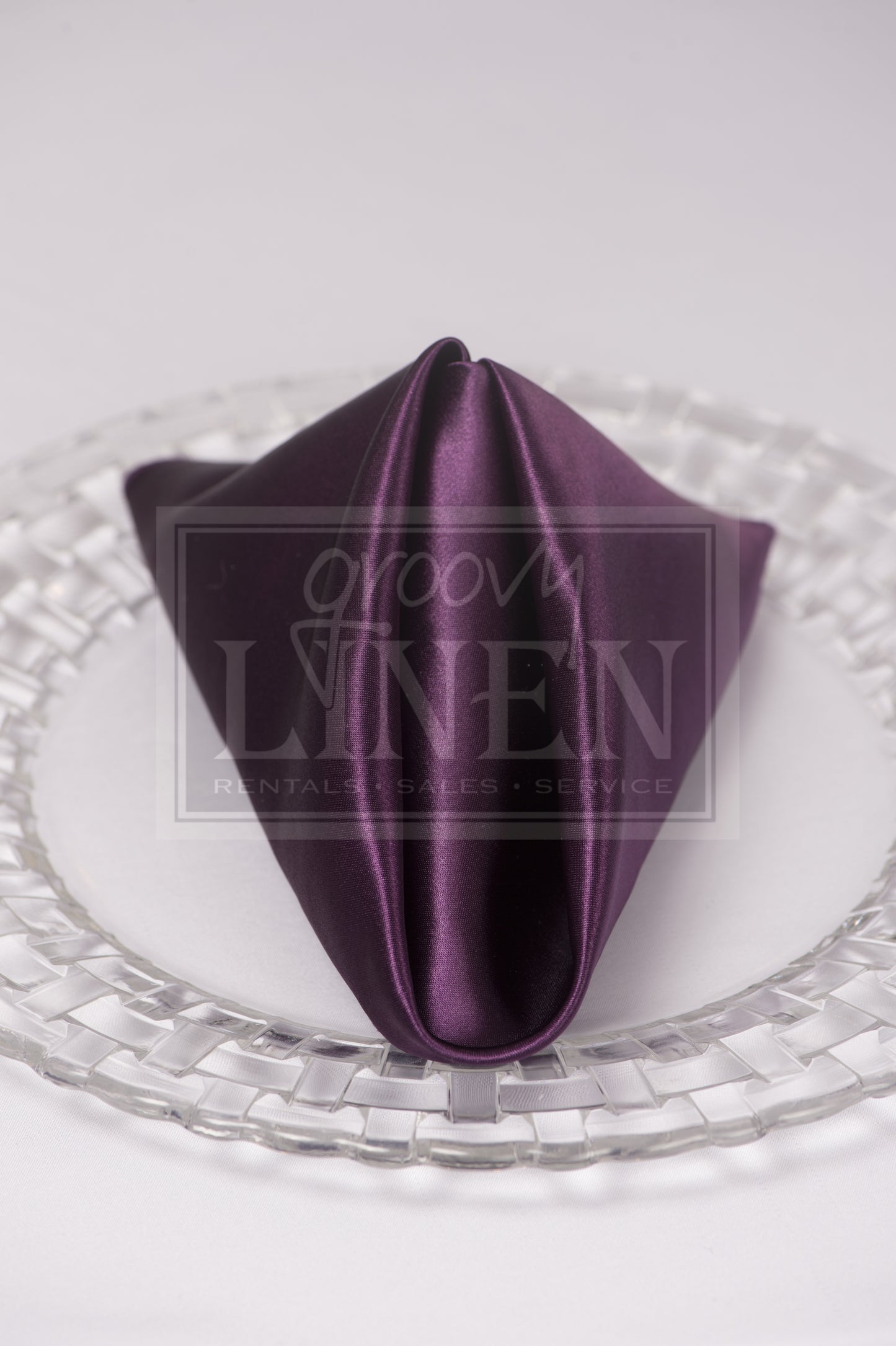 Satin Plum Napkin