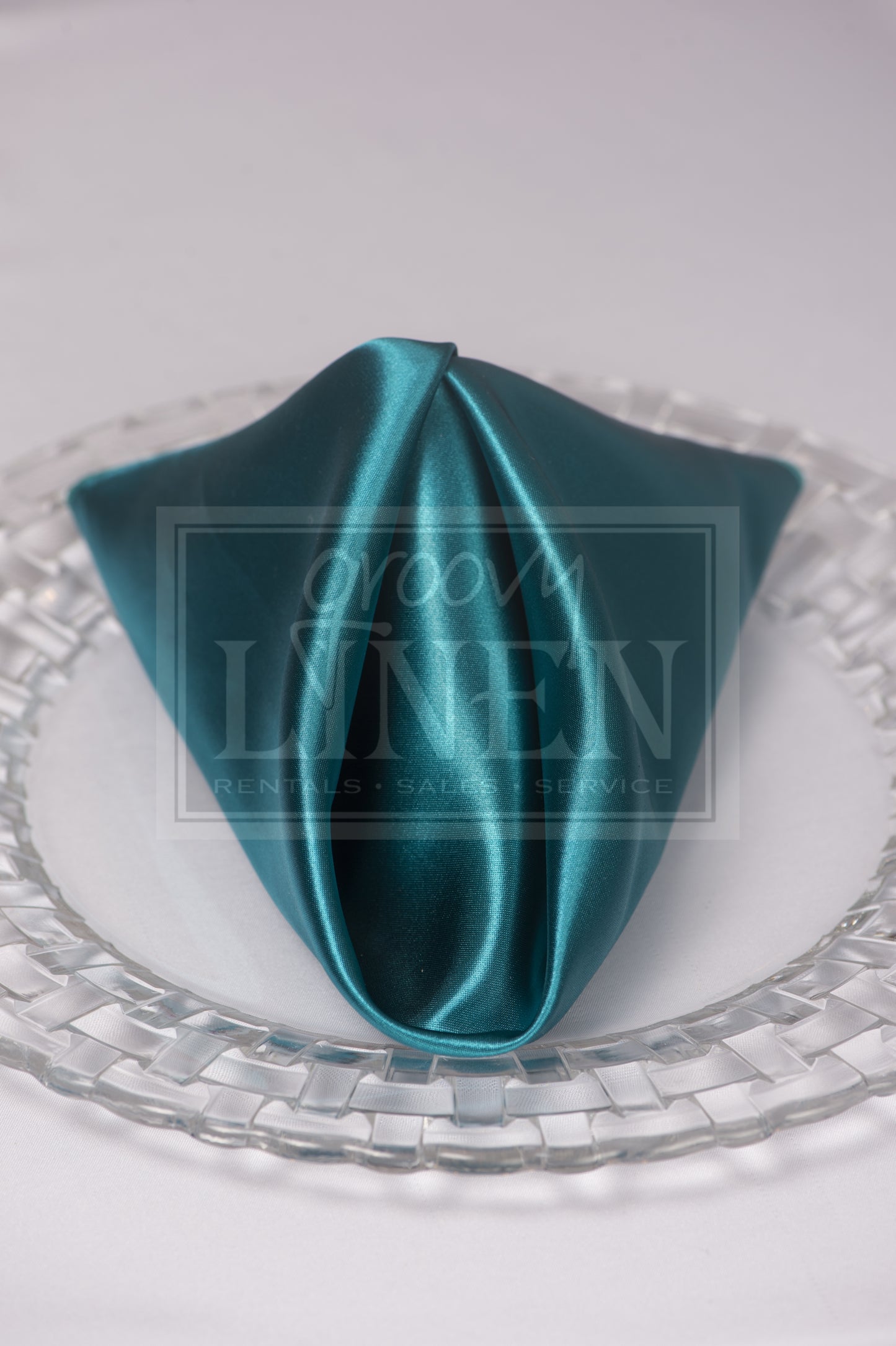 Satin Teal Napkin