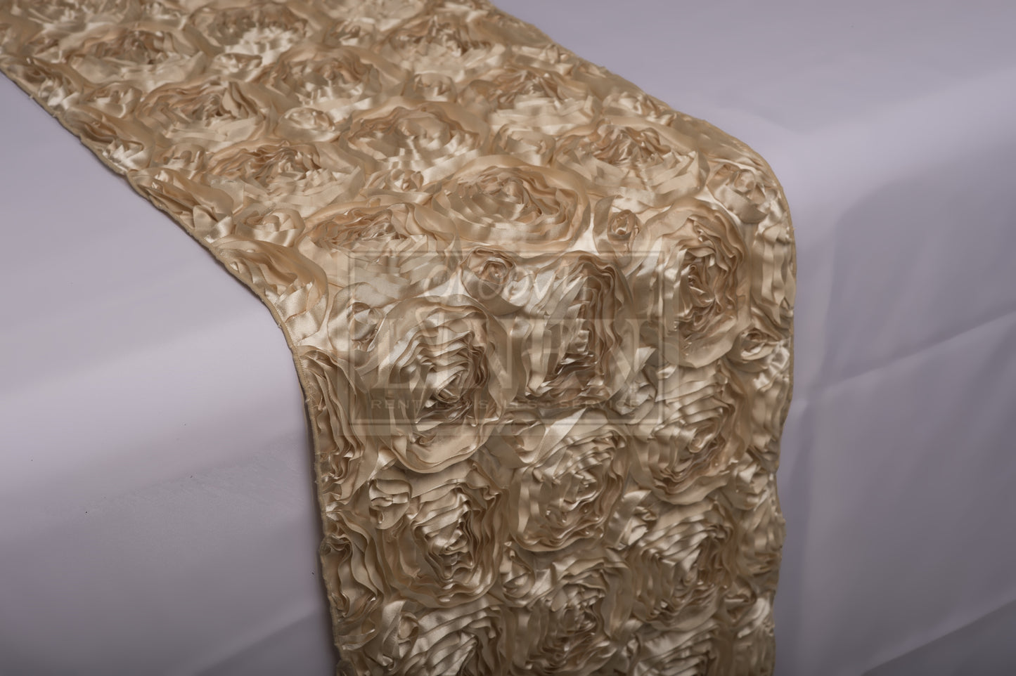 Champagne Rosette Table Runner