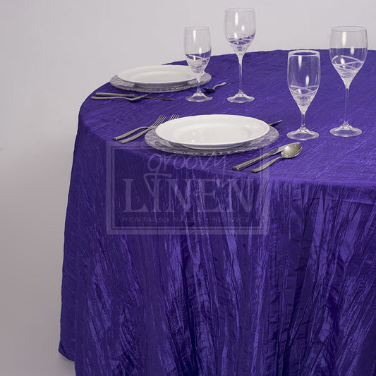 Sweet Violet Crinkle Taffeta Table Linen