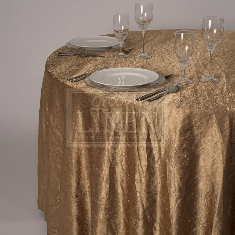 Cappuccino Crush Satin Table Linen