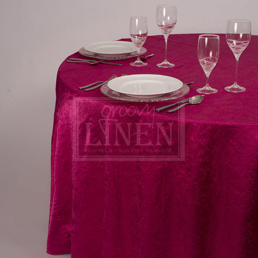 Fuchsia Crush Satin Table Linen