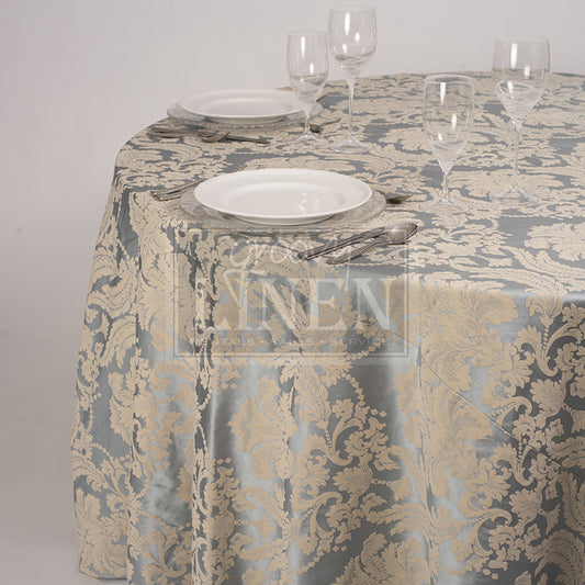 French Ice Damask Table Linen