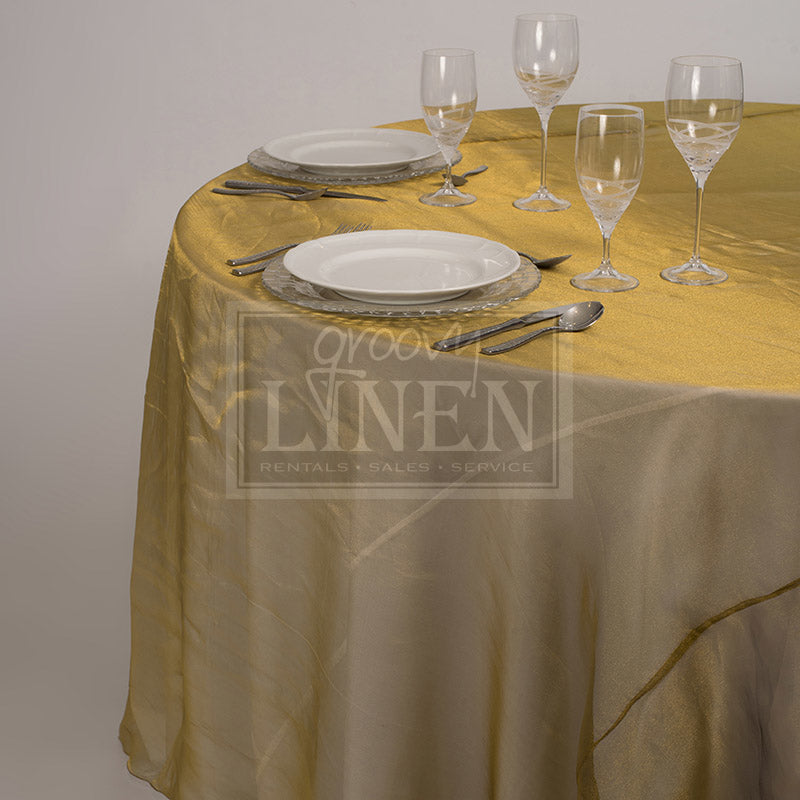 Gold Organza Table Linen