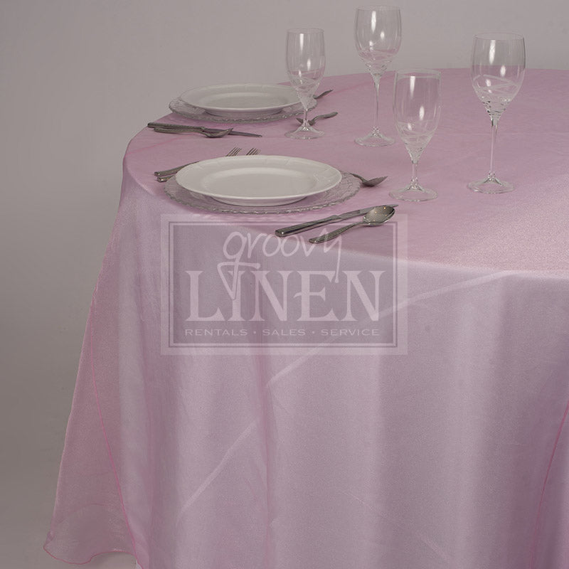 Soft Pink Organza Table Linen
