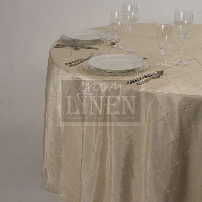 Ivory Pintuck Table Linen