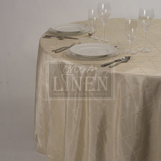 Ivory Pintuck Table Linen