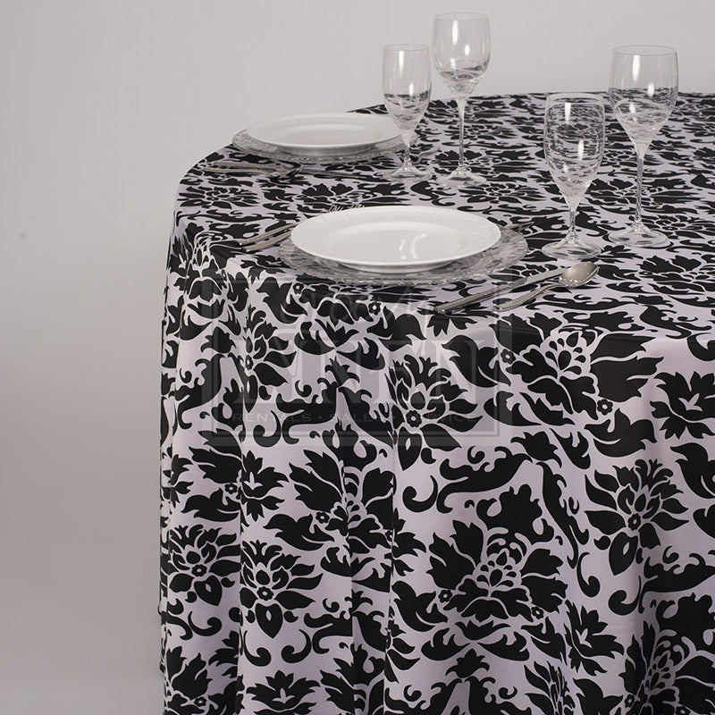 Couture Baroque Black and White Table Linen