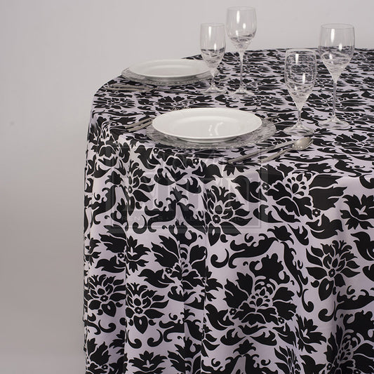 Couture Baroque Black and White Table Linen
