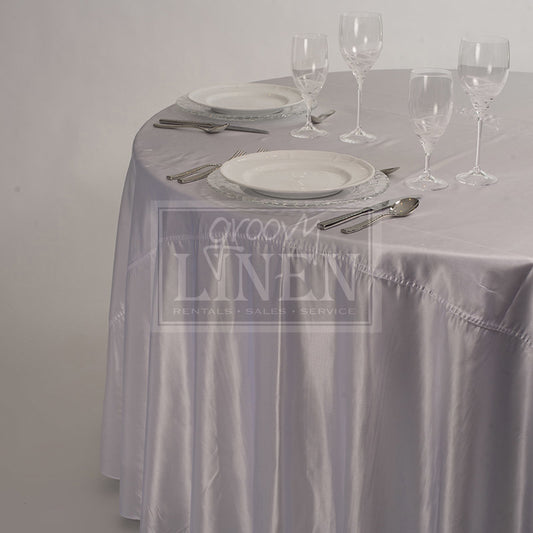 Snow White Satin Table Linen
