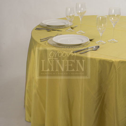 Lemon Taffeta Table Linen