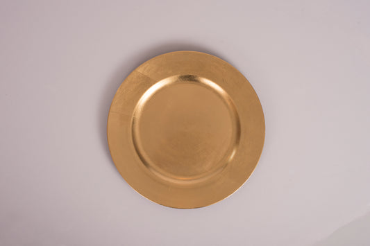 13" Gold Acrylic Charger Plate