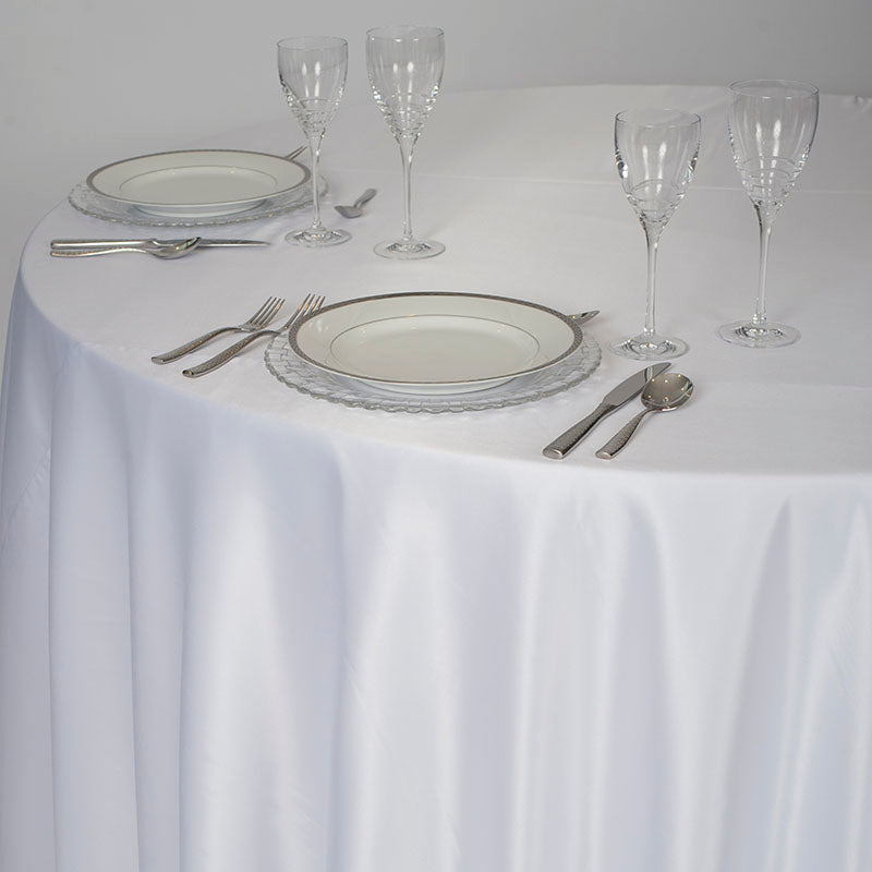 White Lamour Table Linen