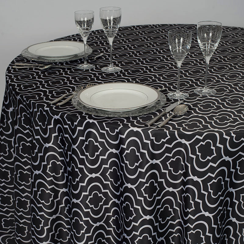 Gatsby Black Lamour Table Linen