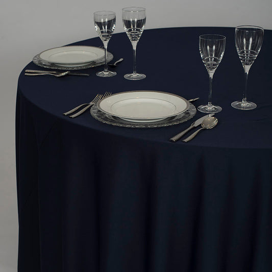 Navy Blue Scuba Table Linen