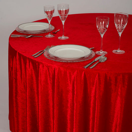 Santa's Red Velvet Table Linen
