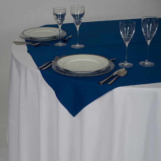 Royal Blue Table Linen Overlay