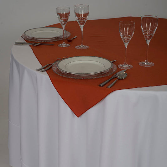 Rustic Orange Table Linen Overlay