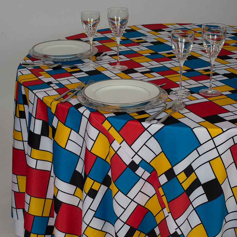 Mondrian Table Linen Overlay