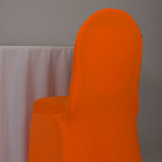 Neon Orange Spandex Chair Cover
