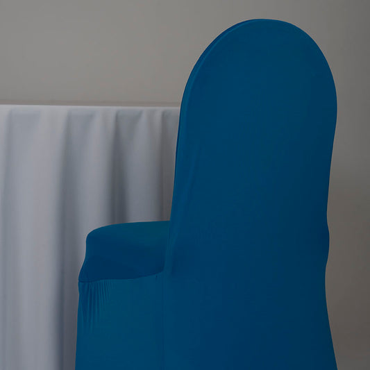 Neon Blue Spandex Chair Cover
