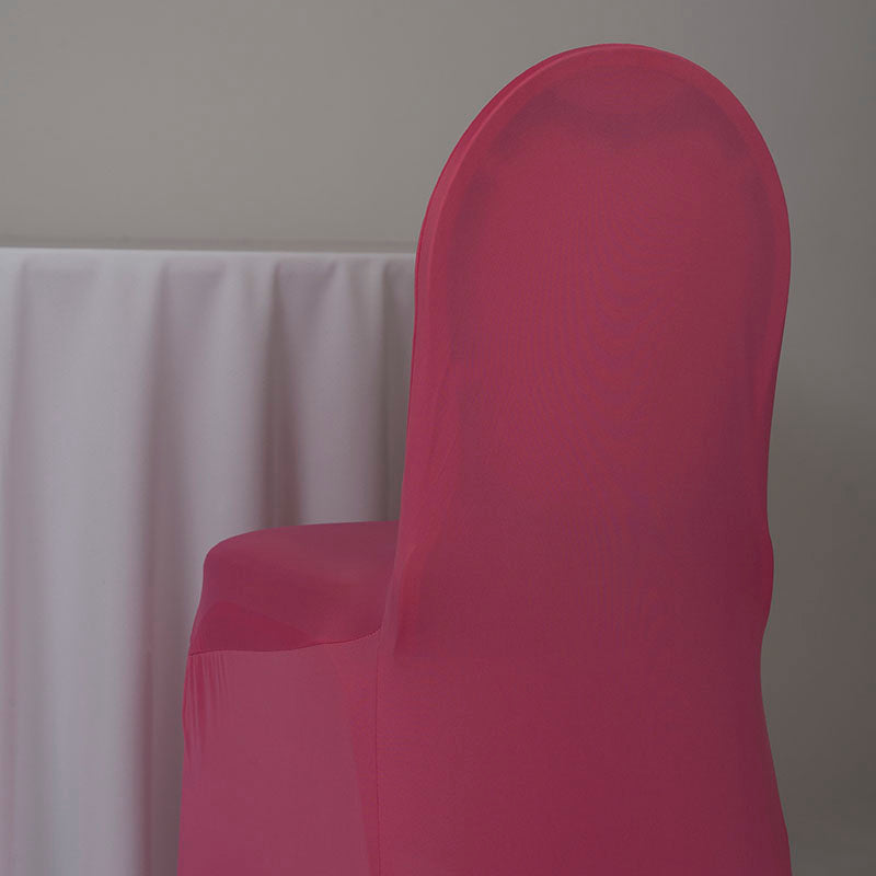 Neon Pink Spandex Chair Cover