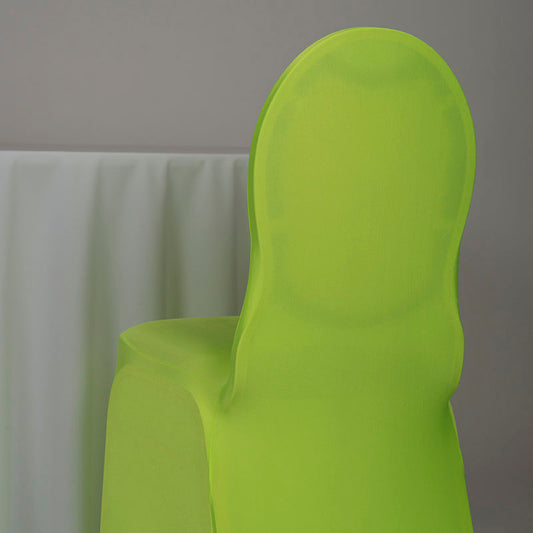 Neon Lemon-Lime Spandex Chair Cover