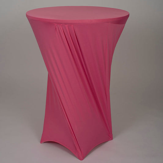 Hot Pink Spandex Cocktail Table Cover