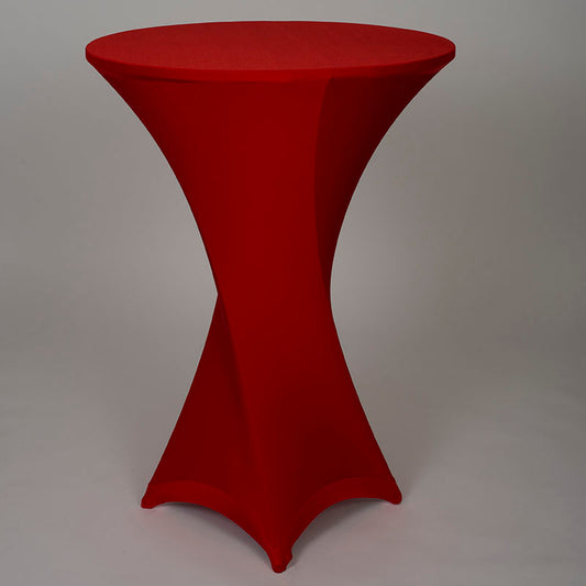 Red Spandex Cocktail Table Cover